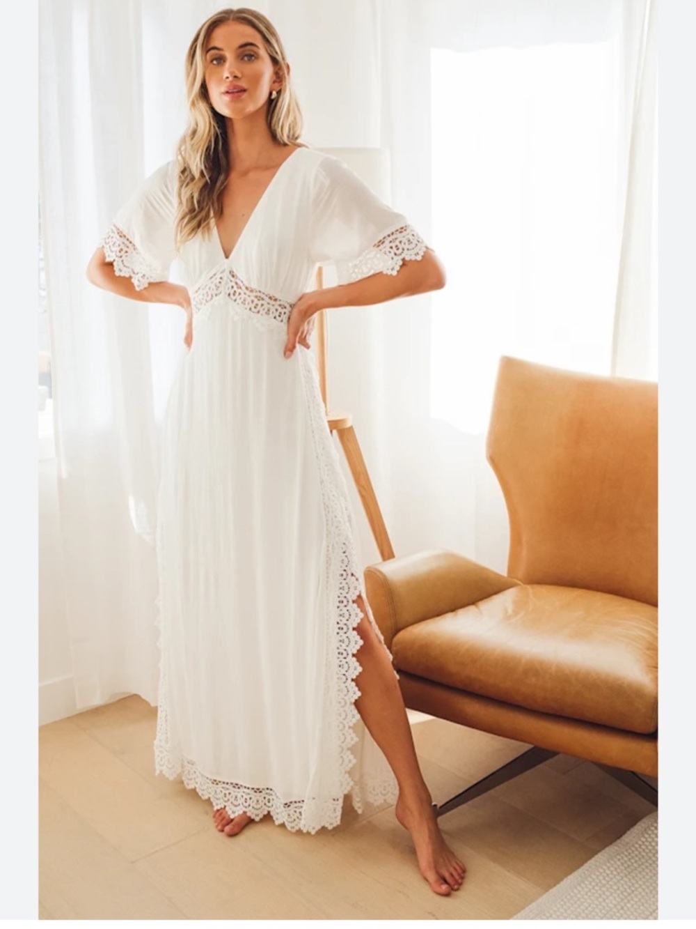 White lulus dress